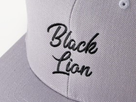 BLACKLION newLOGO FLAT CAP（グレー）
